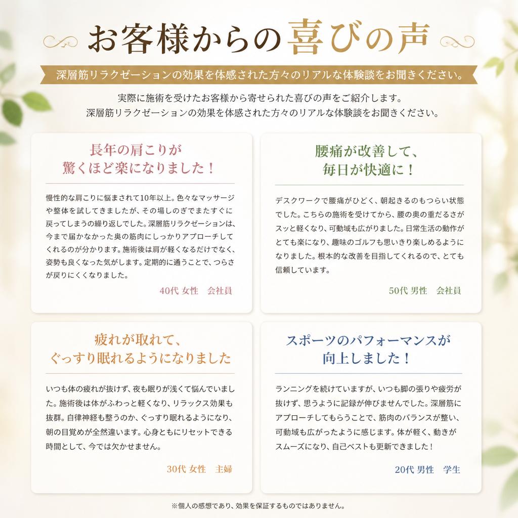 お客様の声
