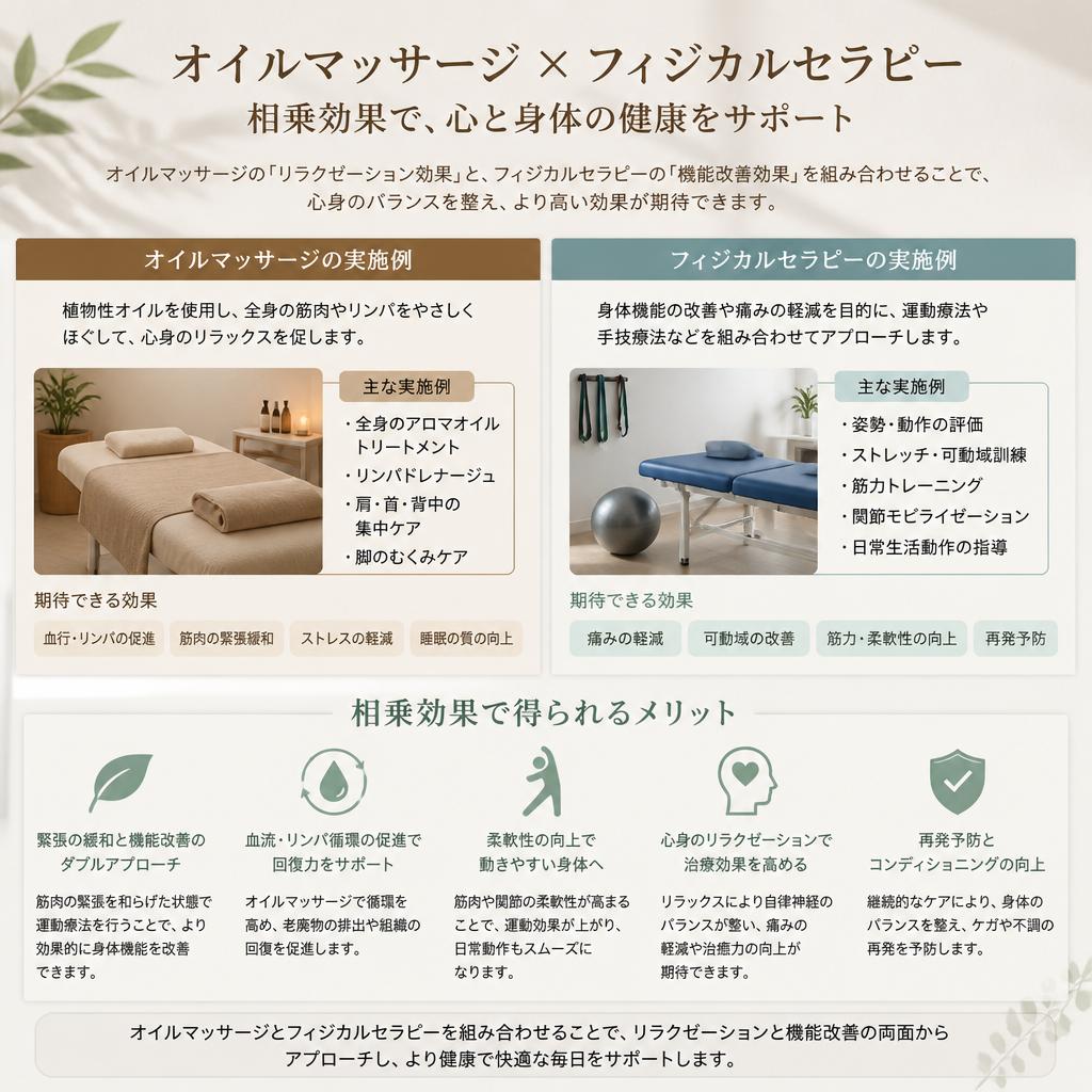 フィジカルセラピーとの融合