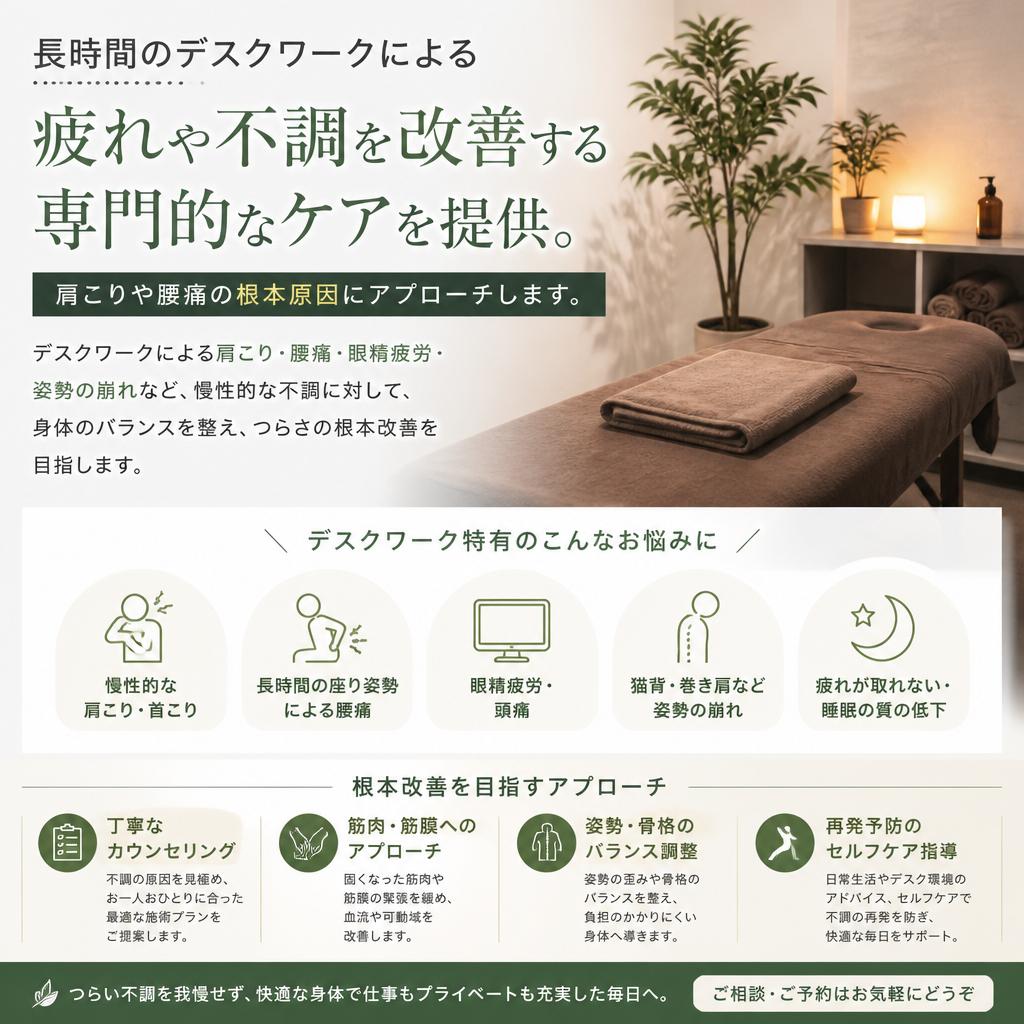 デスクワーカーを応援