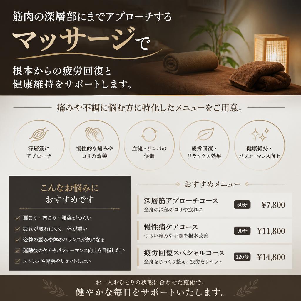 深層部を徹底ケア