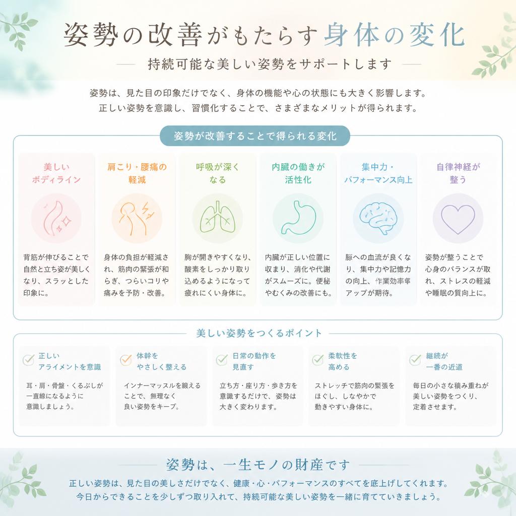 姿勢矯正で美しいラインを手に入れる