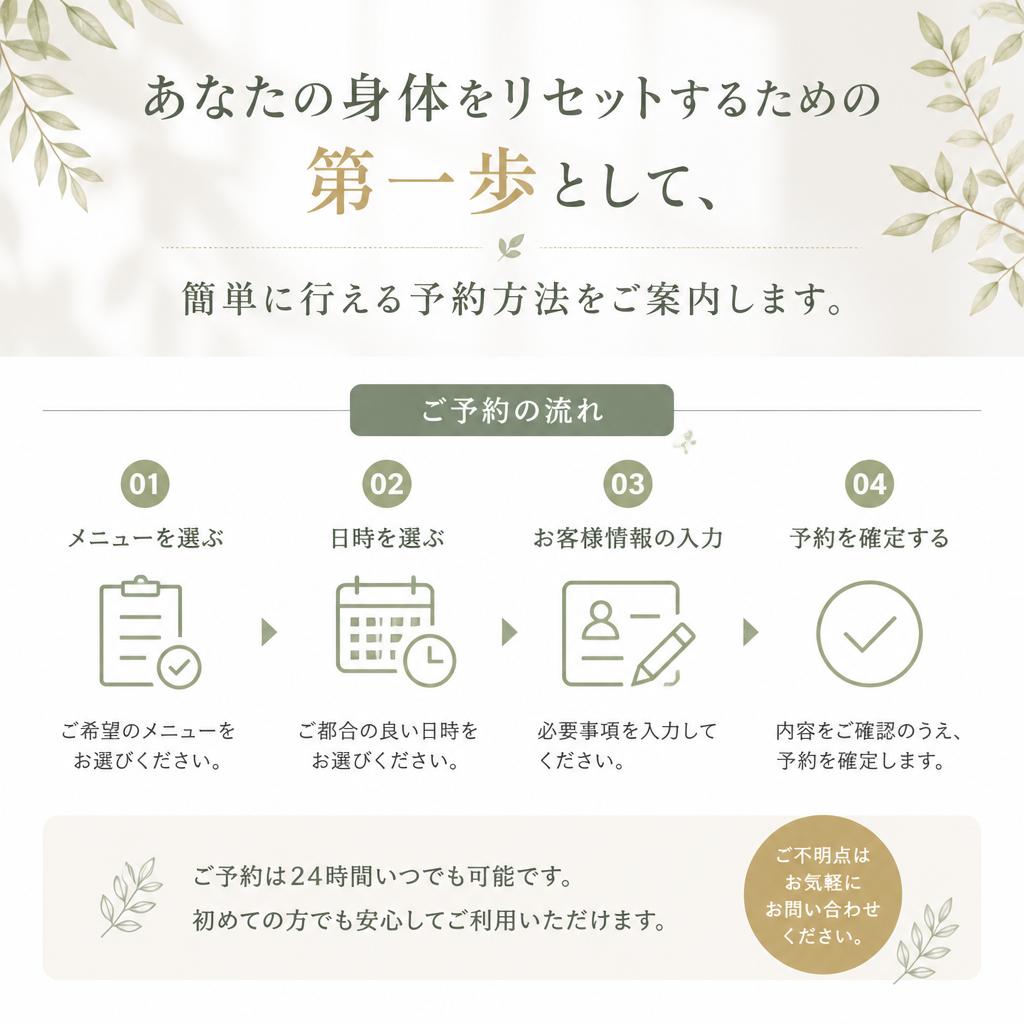 今すぐお問い合わせ・予約を！