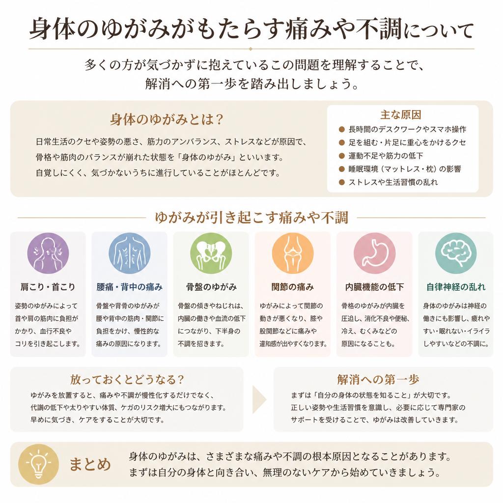身体のゆがみとは？