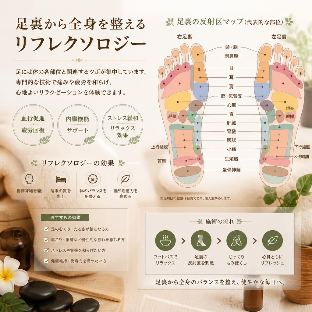 疲労回復に特化した足つぼマッサージ